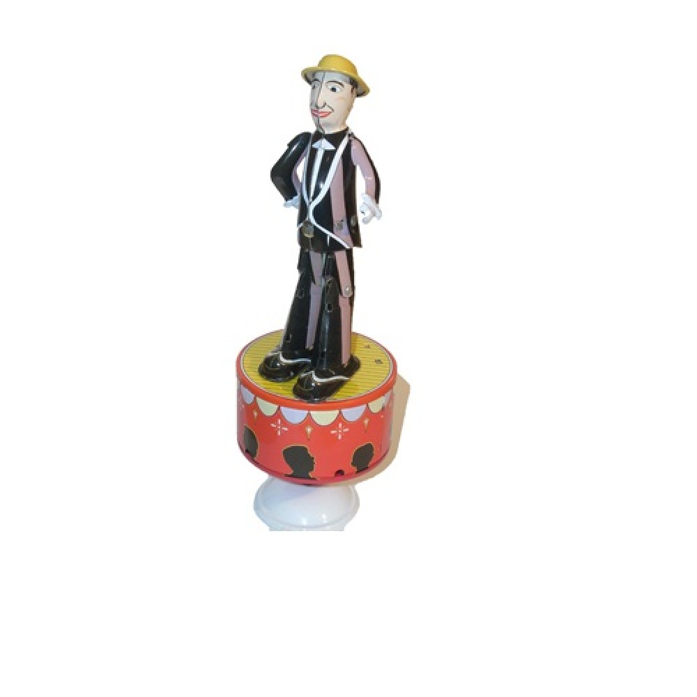 Collector tin tap dancer windup