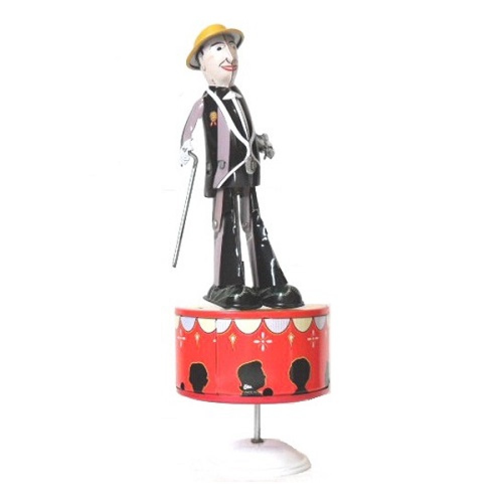 Collector tin tap dancer windup