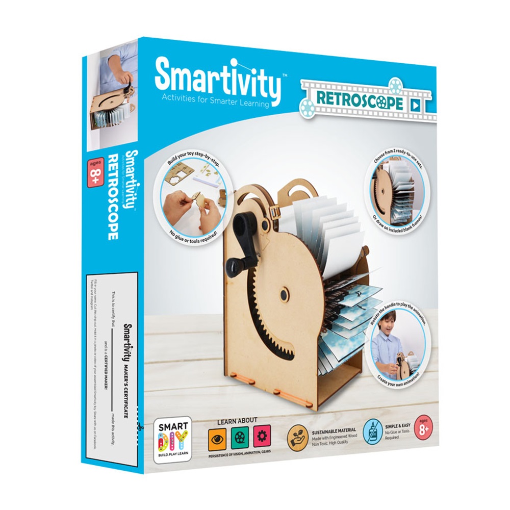 Smartivity DIY κατασκευή Retroscope Φτιάχνω κινούμενα σχέδια