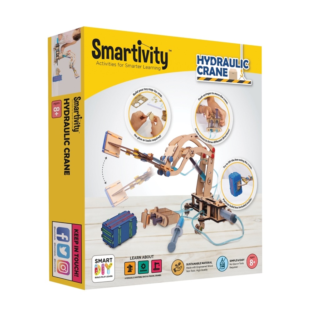 Smartivity DIY Pump It Move It Hydraulic Crane