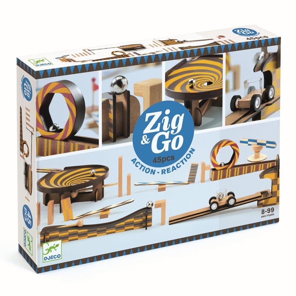 Djeco Κατασκευή Ντόμινο Zig & Go 45τεμ. φωτογραφία