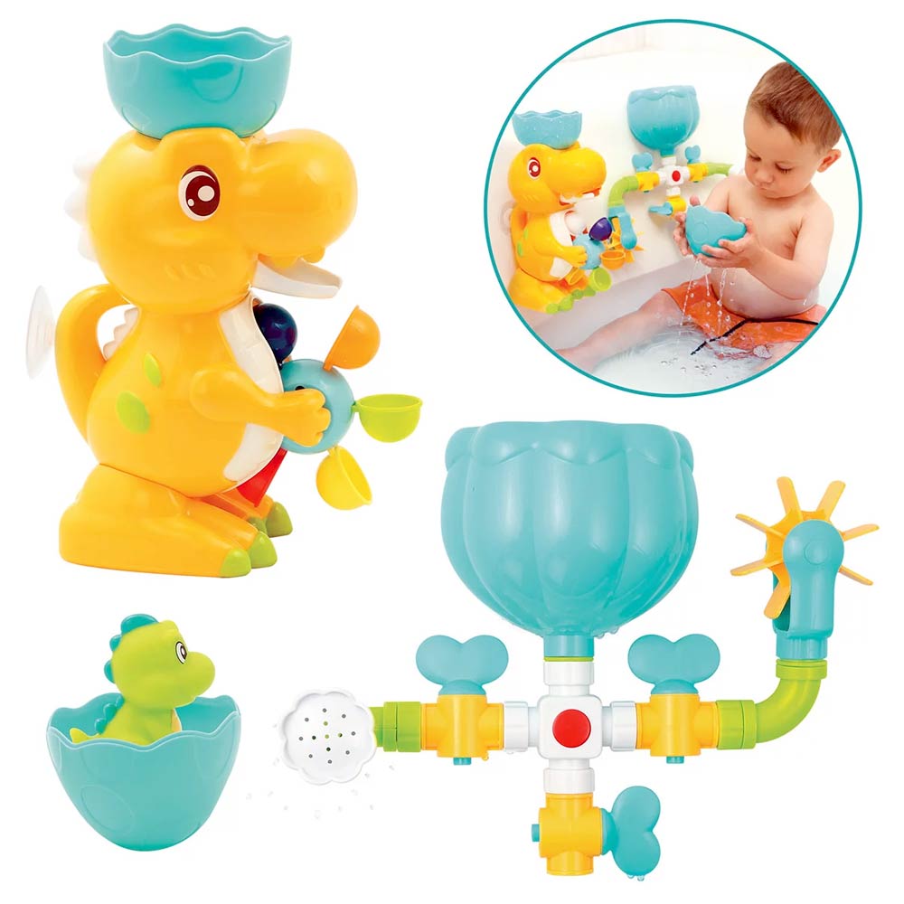 Ludi Σετ παιχνιδιών μπάνιου - Κύκλωμα νερού Δεινόσαυρος