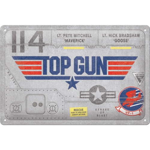 Nostalgic Μεταλλικός πίνακας Paramount - Top Gun - Aircraft Metal